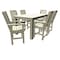 Highwood Usa Lehigh 7pc Rectangular Counter Height Outdoor Patio Furniture Dining Set 72 x 42 AD-ST7LH2CO4BA-WAE - alternate 1
